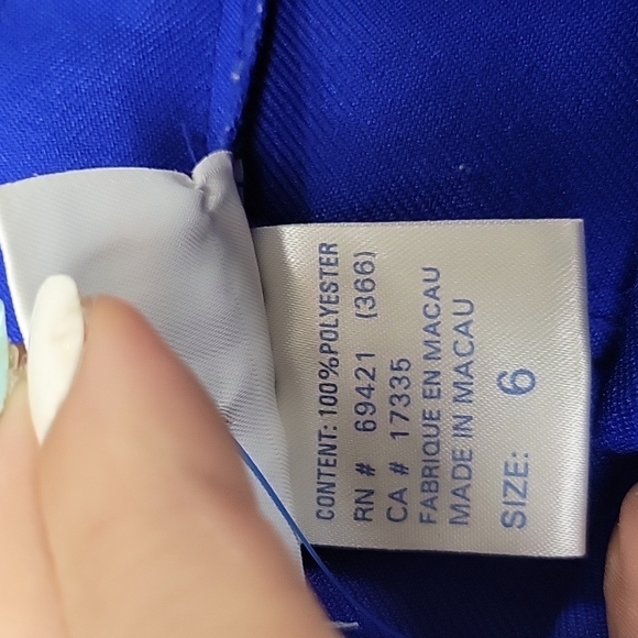 𝅺REEBOK ROYAL BLUE TENNIS SKIRT SIZE 6 - Picture 9 of 10